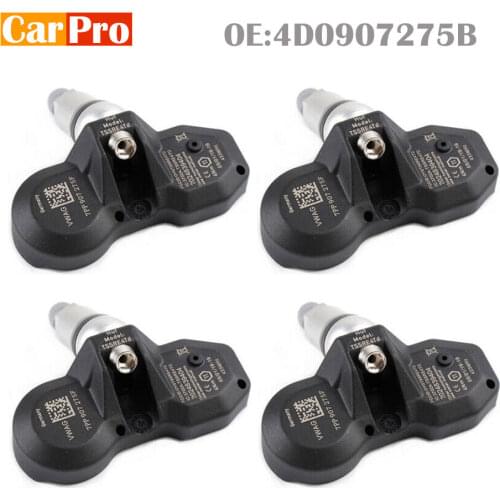 4 Pieces Tire Pressure Sensor 4D0907275B TPMS for VW Touareg for Audi A4 A6 A8 Q7 R8 for Porsche 911 Cayenn Panamera 433Mhz