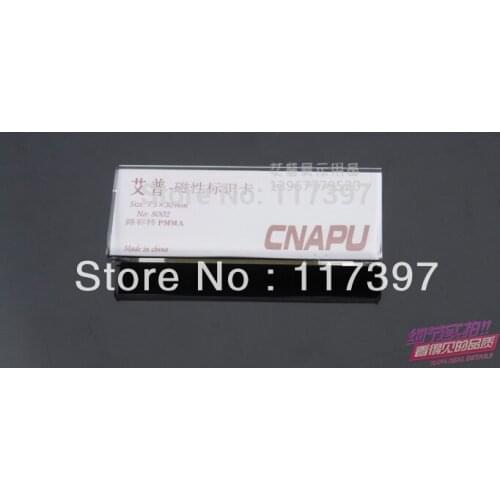 75 X30 mm Acrylic staff name badge 20pc/Lot