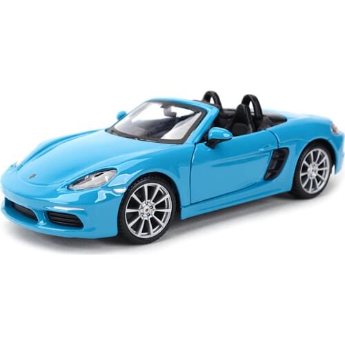 Bburago 1:24 Porsche 718 Boxster Sports Car Static Die Cast Vehicles Collectible Model Car Toys