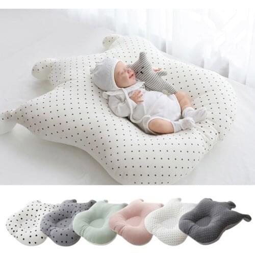 Baby shaped pillow Anti-spitting Milk Mat Mesh Feeding Cushion Newborn Anti-spilling Milk Bed Baby Pillows