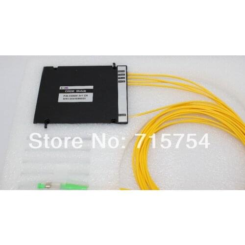 Dual Fiber , 4Channel CWDM Mux/Demux fiber optical modules,Low insertion Loss, with ABS box, 1470nm~1610nm