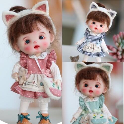 OB11 Clay doll Handmade customization dolls selling with clothes and wig shoes