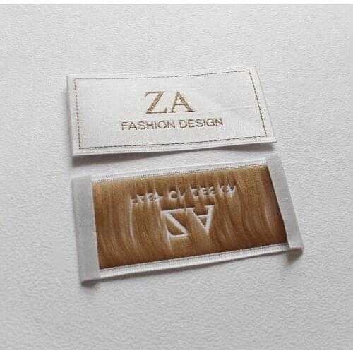 Customized clothing tags washable garment labels custom woven labels cloth label satin label brand name custom logo woven label