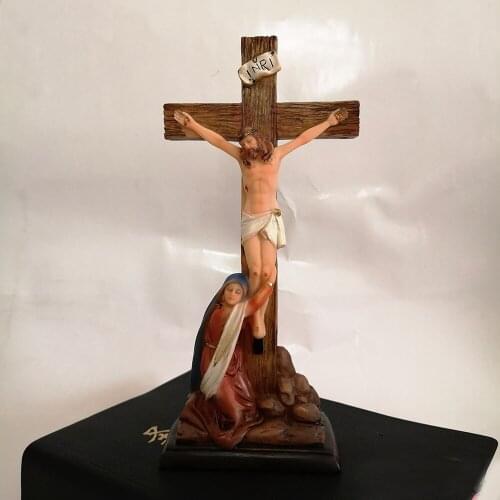 CATHOLIC SACRED ART CROSS JESUS CARTOON VINTAGE PENDULUM TABLE DECORATION