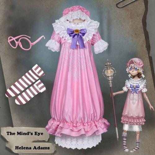 Game Identity V Cosplay Costumes The Minds Eye Helena Adams Cosplay Costume eversleeping girl New Skin Dresses Pink Clothes