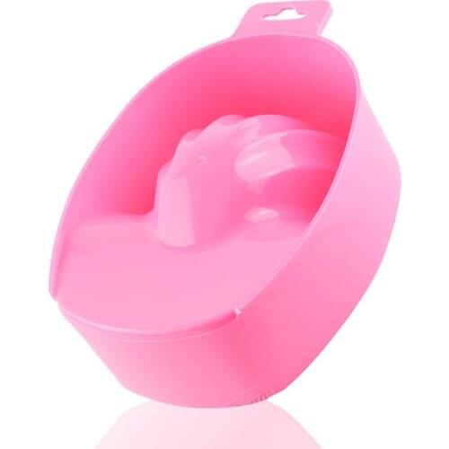 Artificial Nail Removal Hand Soaker Caps Nail Polish Handheld Remover Wash Bowl Cuticle Acetone Resistant Cleaning Tray