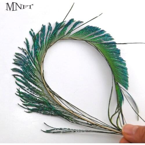 MNFT 20 Piece Peacock Swords Natural Feathers DIY Fly Tying Nymphs Materials