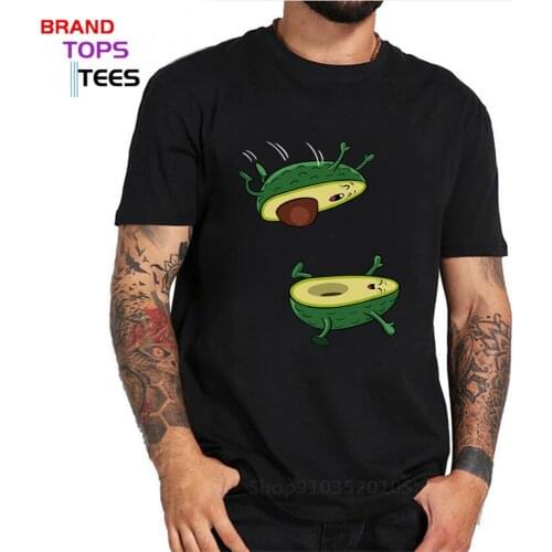 Parody The avocado jump sex T shirt men Funny sexy avocado T-shirt Comic kamasutra gag tshirt humor food meme tee shirt camiseta