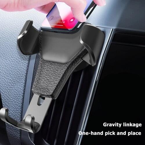 Cell Phone Support Car Phone Stand Gravity Car Phone Holder Support No Magnetic Auto Air Vent GPS Mount Bracket