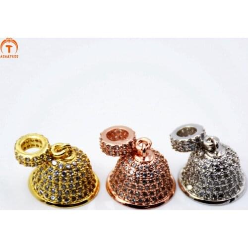 Asa&Tess CZ Clear Micro Paved Buckle Clasp Interlock Clasp Cubic Zirconia Clasp findings