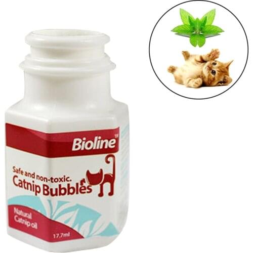 Catnip Bubbles Cat Essential Oil Spray Interactive Toys Harmless Bubbles Toys Flavor Make The Kitten Excited Blowing Spray Toy