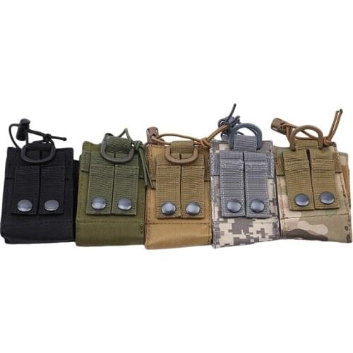Outdoor Military Fan Accessory Bag Hunting Talkie Holder Bag Tactical Vest Mountaineering Equipment Camouflage Bag