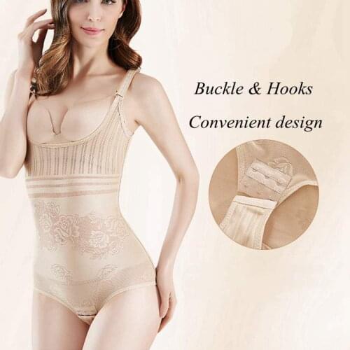 Thin Women Slimming Bodysuit Waist Trainer Body Shaper Slim Shaperwear Loss Weight Corset Corrective Underwear Gidle Panties 2XL