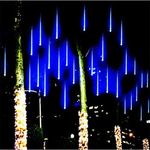 30cm 50cm Outdoor Meteor Shower Rain 8 Tubes EU/US Plug LED String Lights Waterproof For Christmas Wedding Party Decoration