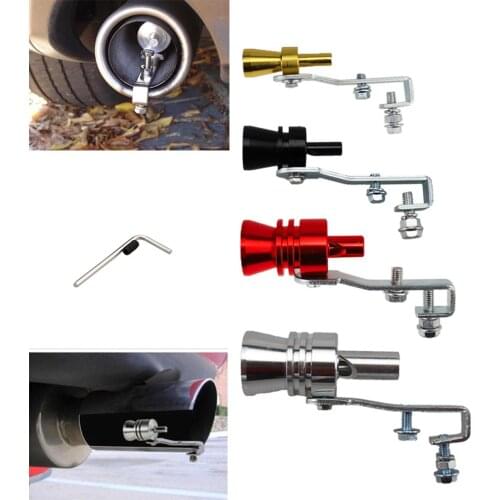 Motorbike Car Exhaust Fake Turbo Whistle Pipe Sound Muffler Blow Off Valve Universal Simulator Whistler 5 Colors