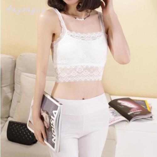 3 Pcs/lot New Spring Summer Listed Black White Sexy Lace Female Bra Modal Wrapped Chest With Pad Womens Clothing Accessories