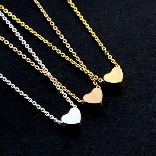 Wholesale Tiny Heart Choker Necklace for Women gold Color Chain Smalll Love Necklace Pendant Bohemian Chocker Necklace Jewelry