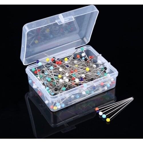 1* box Color Pearl Needle Hand Sewing Garment Fixing Essential Kindergarten Office Supplies Factory Outlet