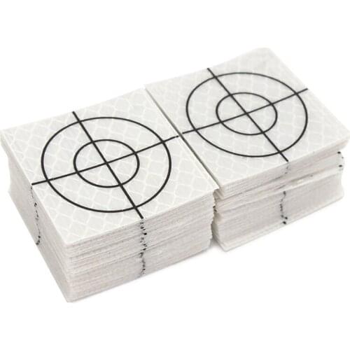 100Pcs Prism Measurement Reflector Sheet Reflective Tape Target Total Station Tunnel Survey 40X40Mm