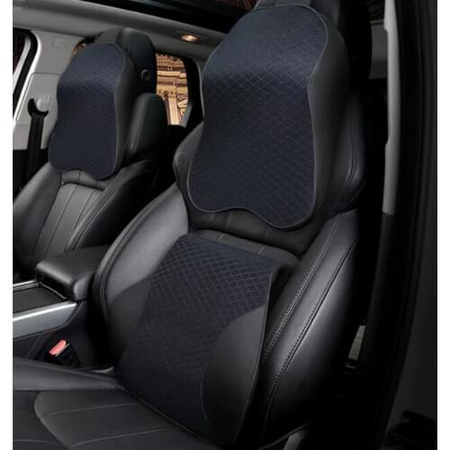 2PCS PU Leather Auto Car Neck Pillow Memory Foam Pillows Neck Rest Seat Headrest Cushion Pad 8 Colors High Quality