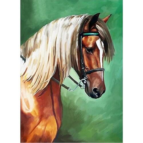 5D DIY Diamond Painting Horse animal Full Drill Cross Stitch Embroidery Mosaic Home Decorative Handmade Gift