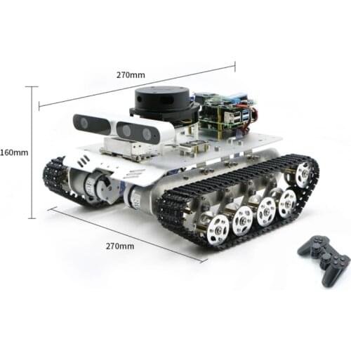 ROS Caterpillar Robot Car 3kg Load with STM32 Radar Camera Raspberry Pi Autonomous Navigation Automatic Driving