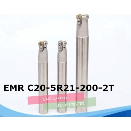 EMR C20-5R21-200 Bore Indexable Shoulder End Mill Arbor,Mill Cutting Tools, Insert of carbide inserts RPMT1003/RPMW1003