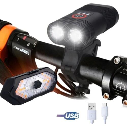 MTB Powerful Lumens Bike light 2 LED Front light Easy To Install for Kids Men Women Road Cycling Safety Bicycle light