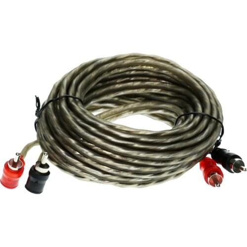 5m 2RCA to 2RCA Male Car Stereo Audio Power Speaker Horn Cable to Connect Home Entertainment Audio Systems DVD Player Subwoofer