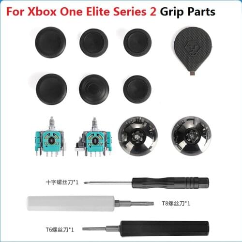 14in1 Magnetic 3D Analog Joysticks Metal Thumbsticks Grip Parts For Xbox One Elite Series 2 Thumb Stick Base Holder Sensor