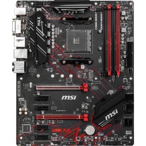 MSI B450 Gaming Plus MAX AM4 DDR4 3466(OC)DVI HDMI USB3.2 ATX Motherboard