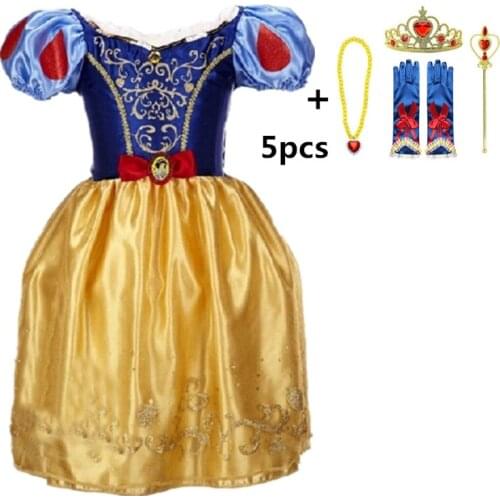 Fancy Girl Summer Princess Dresses Ball Gowns Cosplay Dress For Girls Halloween Christmas Party Robe Vestidos Children Costume