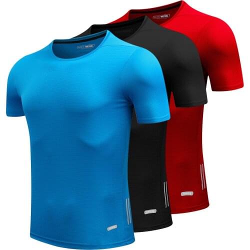 Mens running shirt quick-drying compression sports shirt gym running shirt football shirt sportswear