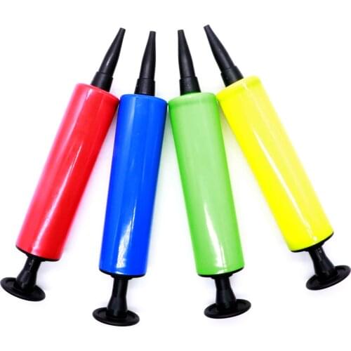 1 PCS Balloon pump Mini Plastic Hand Held Ball Party Balloon Inflator Air Pump Portable Useful Balloon Decoration Tools