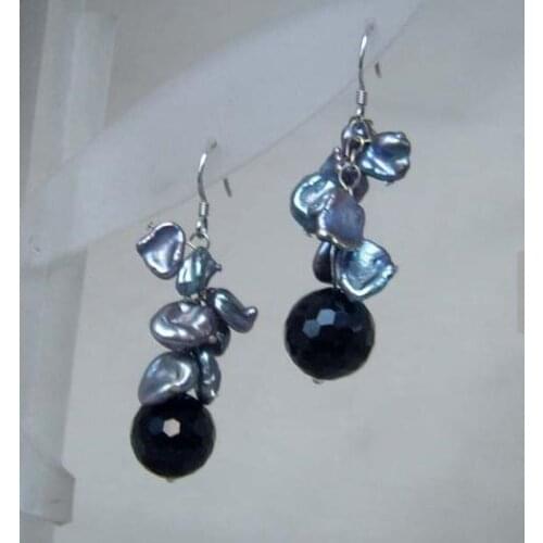 New Arrival Favorite Pearl Earrings 12mm Crystal AA7-9mm Genuine Freshwater Pearl Dagnle Earring Bridesmaids Wedding Jewelry