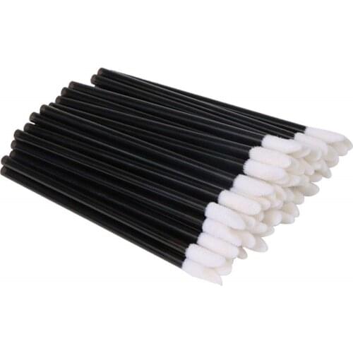 1000pcs/lot Disposable Lip Brush Soft Cotton Lipstick Gloss Applicator Lip Make Up Brushes Colorful Cosmetic Brush Beauty tools