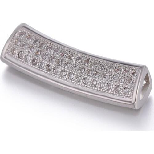 Supplies For Jewelry Shining Zircon Beads For Bracelets Diy Crafts Wholesale Copper Hollow Tubes Bijoux Berloques For Jewelry