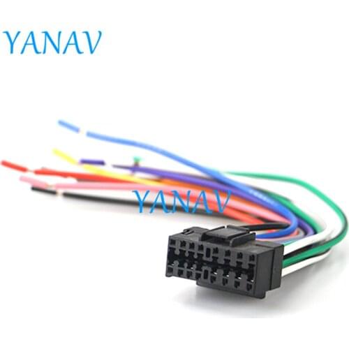 15-009 Wire Harness Adaptor HEAD CABLE FOR-Sony -JVCCar Stereo Radio ISO Standard Connector Adapter