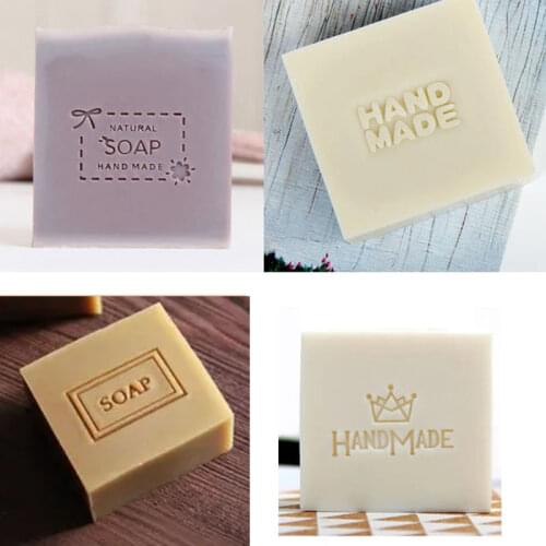 Different Kinds of Handmade Pattern Stamp Home Cleaning Natural Seal Acrylic Transparent Soap Stamp For Diy Making Chapter Tool
