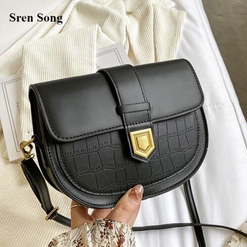 Saddle Shoulder Bags For Women 2021 Fashion Girls Purses And Handbags PU Leather Crossbody Bags Female Casual Mini Wallet Bags