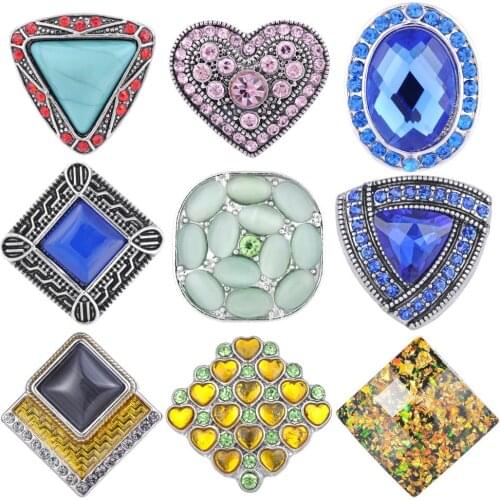 20pcs Mix Pack Newest Styles Shaped Series GingerSnaps 18mm Snap button Charms Snap Jewelry VN-1985*20