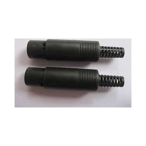 30 Pcs DIN Jack Connector 8 Pin Mini w/ Plastic Handle