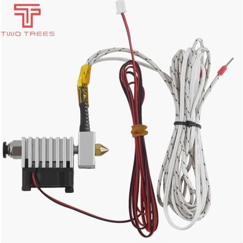 Twotrees 3D Part Aluminium Extruder J-head for Sapphire Pro/Plus Bluer Plus Printer 24V MK8 For Filament 1.75mm Extrusora J-head