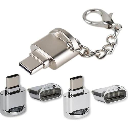 Type-C OTG Adapter USB 3.1 Micro Converter OTG Type C Portable usb c adapter With TF SD Memory Card Reader