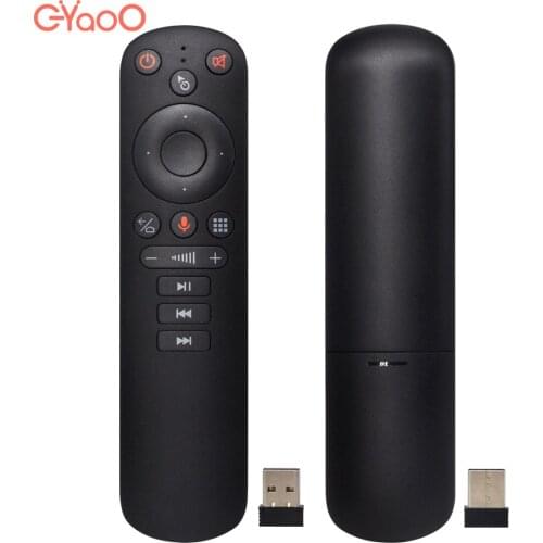 G50 Wireless Fly Gyro Air Mouse Voice Mini Keyboard Remote Control for PC Android TV Box with IR Learning Air Remote