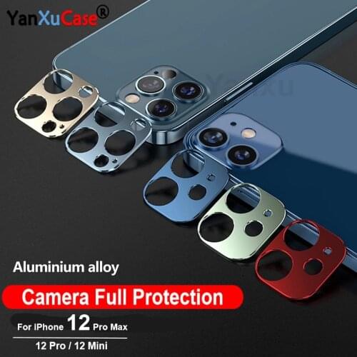 10Pcs Titanium Alloy Camera Metal Ring Case For iPhone 12 Pro Max Mini Camera Screen Protector For iPhone 11 Pro Max Lens Cover