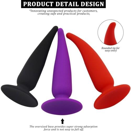 Dildo Anal Plug Soft Silicone Penis With Suction Cup Sex Toys for Couples Vagina Stimulator