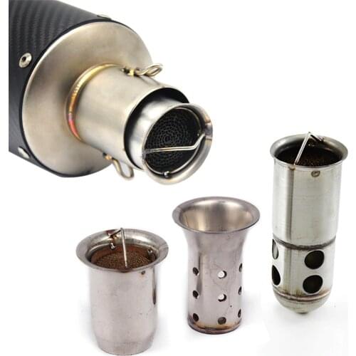 Motorcycle Front Catalyst Muffler Silencer Exhaust Pipe DB Killer Removable For Scooter ADV Pit Bike MT09 Tmax 530 ER6N Z900 FZ6