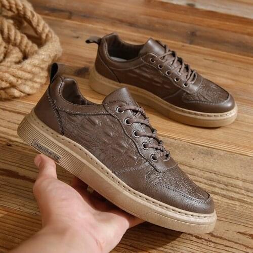 Men Shoes New Fashion Leisure Shoes Crocodile Pattern Men Fashion Board Shoes Sports Shoes Men Leisure Shoes Vulcanized Shoes