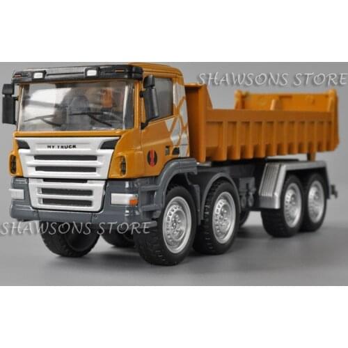 1:50 Scale Diecast Metal Construction Vehicle Model Toy Heavy Duty Dump Truck Tipper Miniature Replica Collection